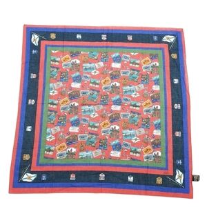 Woolrich Canada Pacific Flags Mounties Cotton Square Scarf Bandana 30"